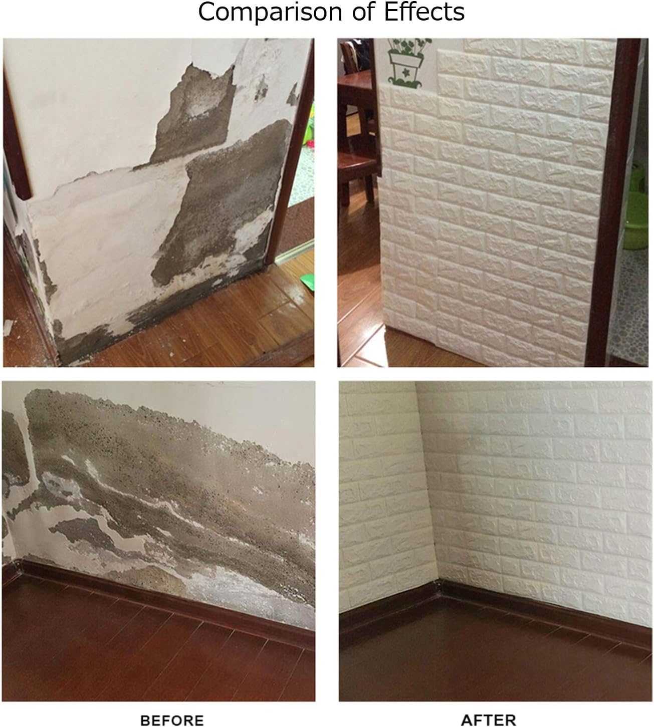 3D White Brick Peel & Stick Wallpaper