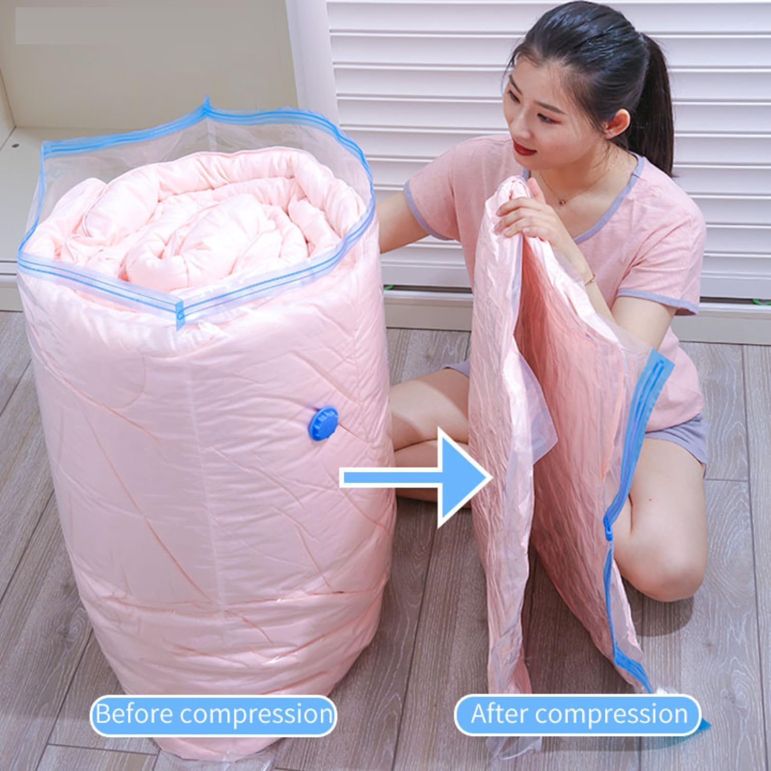 Leo Premium Vacuum Storage Bags [5-Piece Kit + FREE Pump]