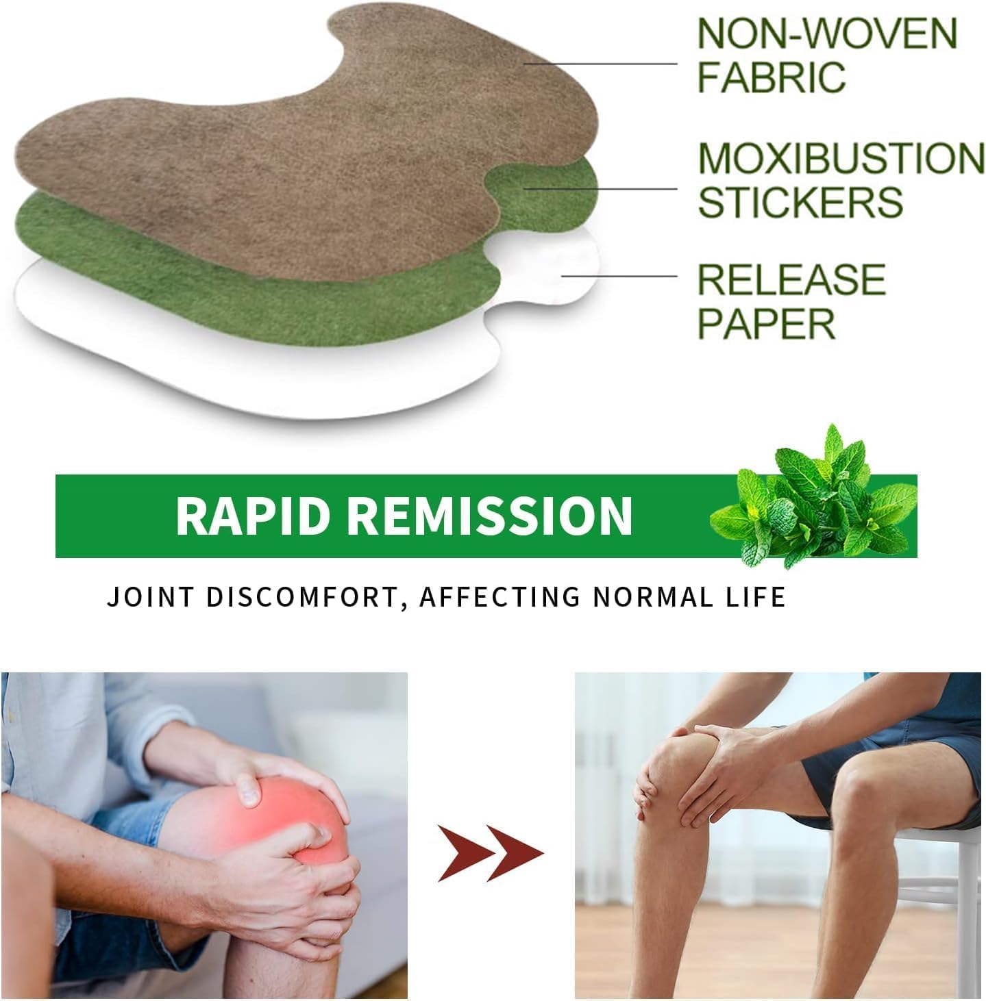 Leo Herbal Knee Pain Relief Patches