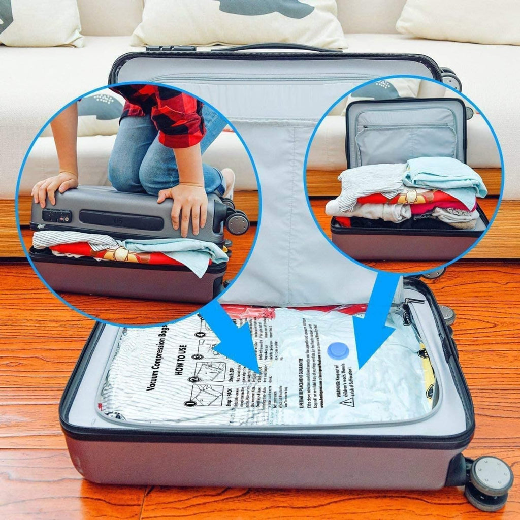 Leo Premium Vacuum Storage Bags [5-Piece Kit + FREE Pump]