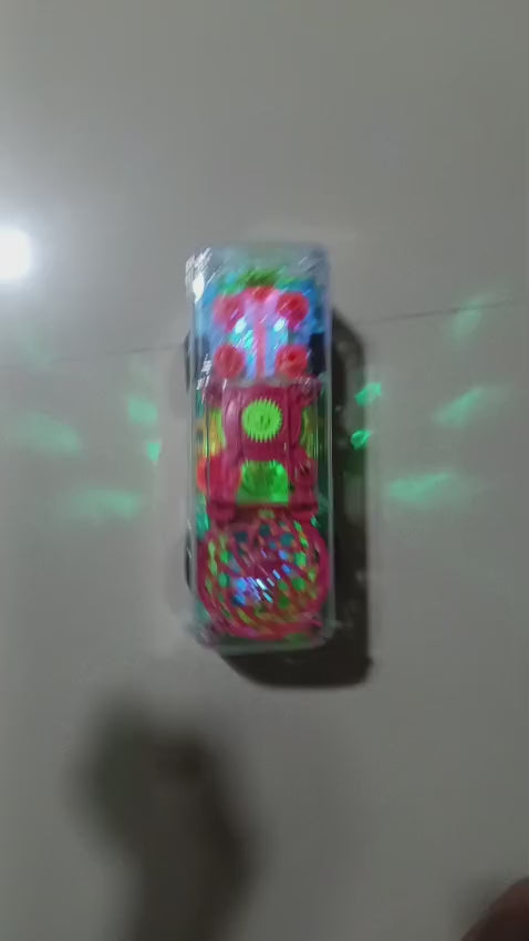 Leo's Transparent Musical Gear Toy Bus